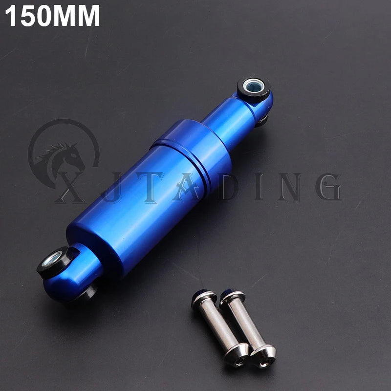 110mm 125mm 150mm 750LBS Electric Scooter Aluminum Shock Absorber Suspension Bicycle 24mm Front/Rear Wheels AllInclusive Spring