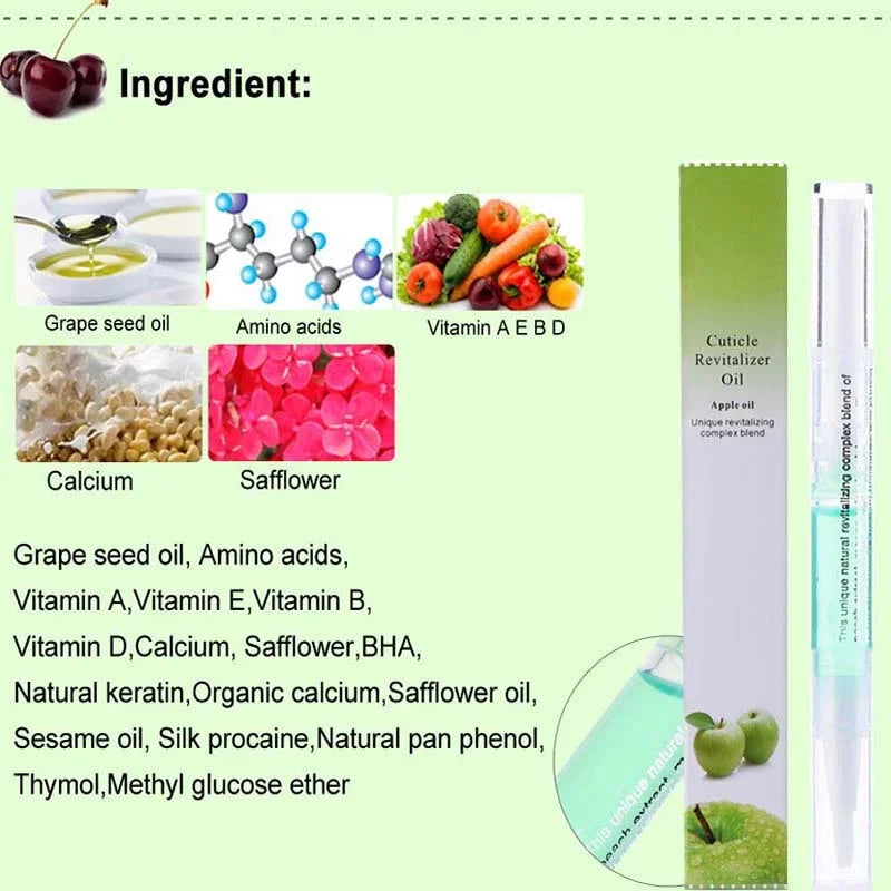 5ml Nail Nutritional Oil Pen 9 Scent Nail Care Cuticle Regeneration Oil Preventive Nail Nail Polish Nourishing Skin Pen
