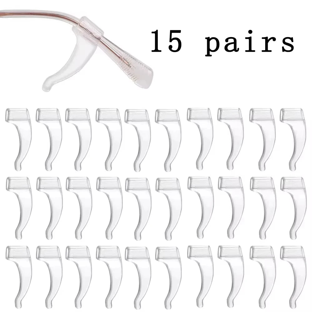 10/30pcs Glasses Anti Slip Sleeve Silicone Ear Hook Fixation for Eyeglasses Sunglasses Anti Fall Hook Anti Slip Sleeve
