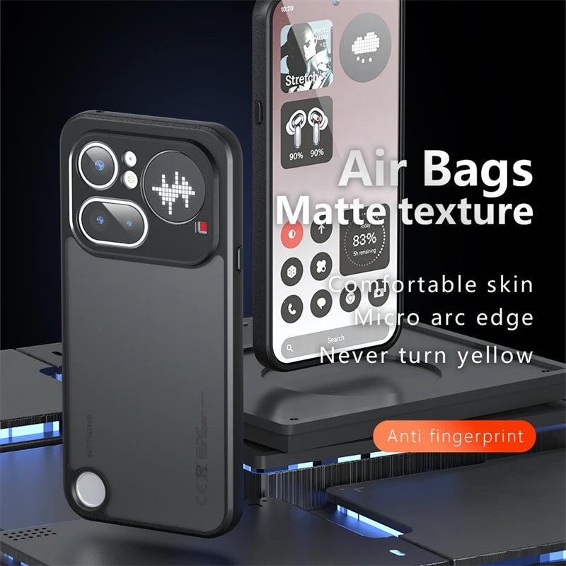 For Nothing Phone 4a Pro Case Matte Transparent Back Cover Protect Shell Shockproof Bumper