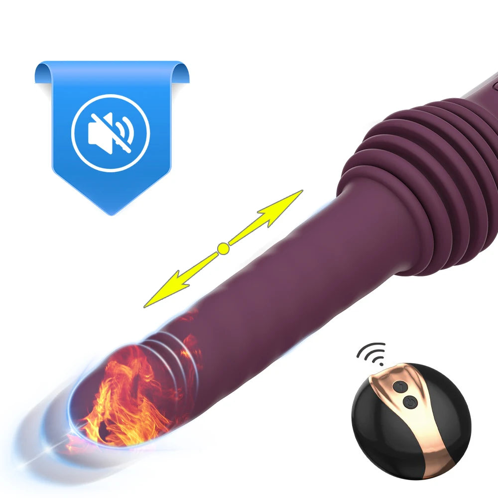 Automatic Thrusting Dildo Vibrator Sex Machine Vagina G Spot Telescopic Massager Retractable Clit Masturbation Sex Toy for Women