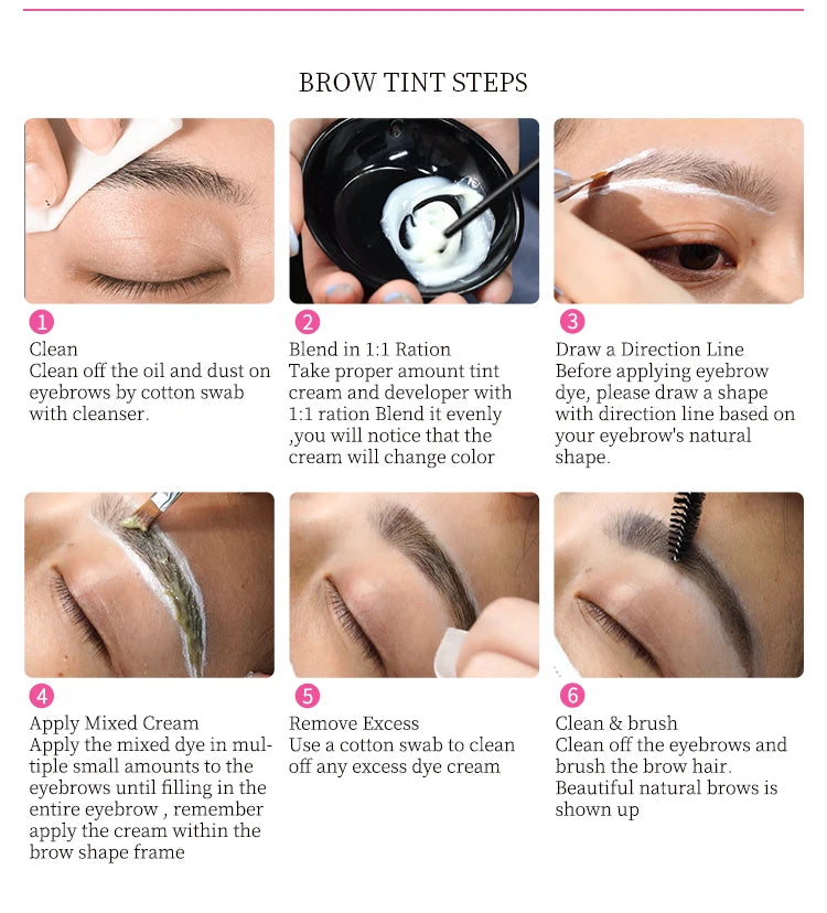 ICONSIGN 4 IN1 Set Lash Lift and Tint Kit Eyelash Lifting Brow Tint Dye Eyes Makeup Tools Patch With Glue Balm