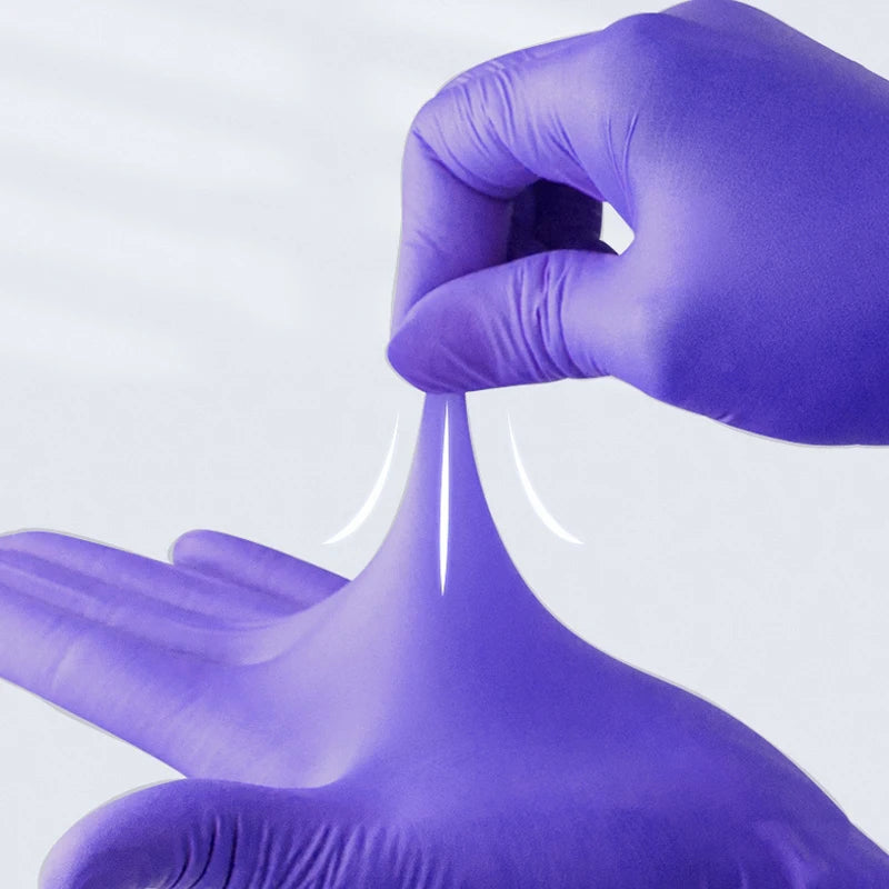 20/50/100/200/4001000pcs disposable purple nitrile gloves, suitable for car kitchens, gardening, and home cooking