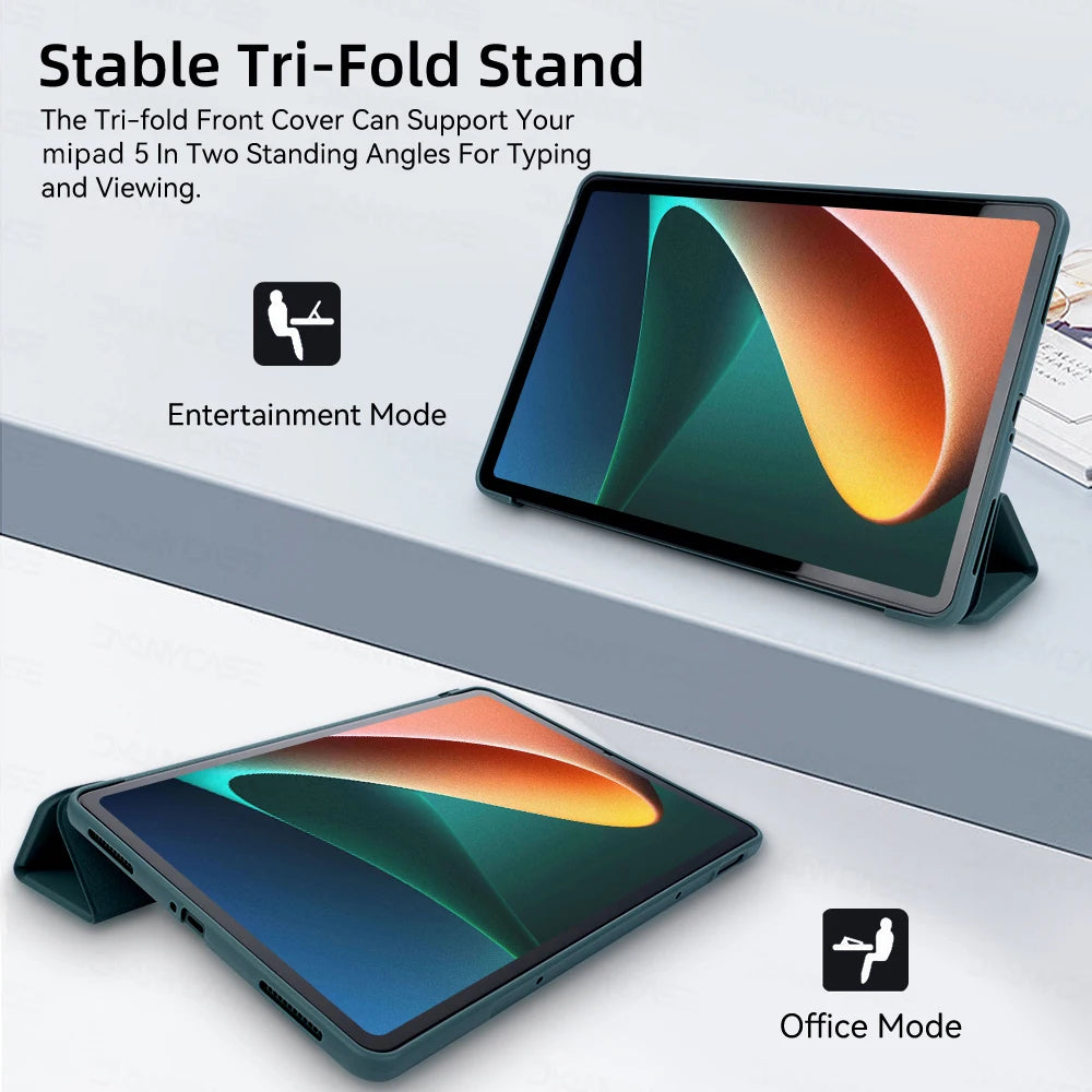 Tablet Case For MiPad 6S Pro 12.4in Support Magnetic Charging Auto Wake up For Xiaomi Pad 6/6Pro Cover Funda Tablet Accessories