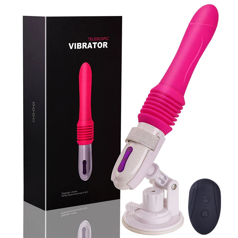 Thrusting Dildo Vibrator Sex Machine Auto Telescopic Vagina Anal Stimulator G Spot Clitoral Female Masturbator Sex Toy for Women