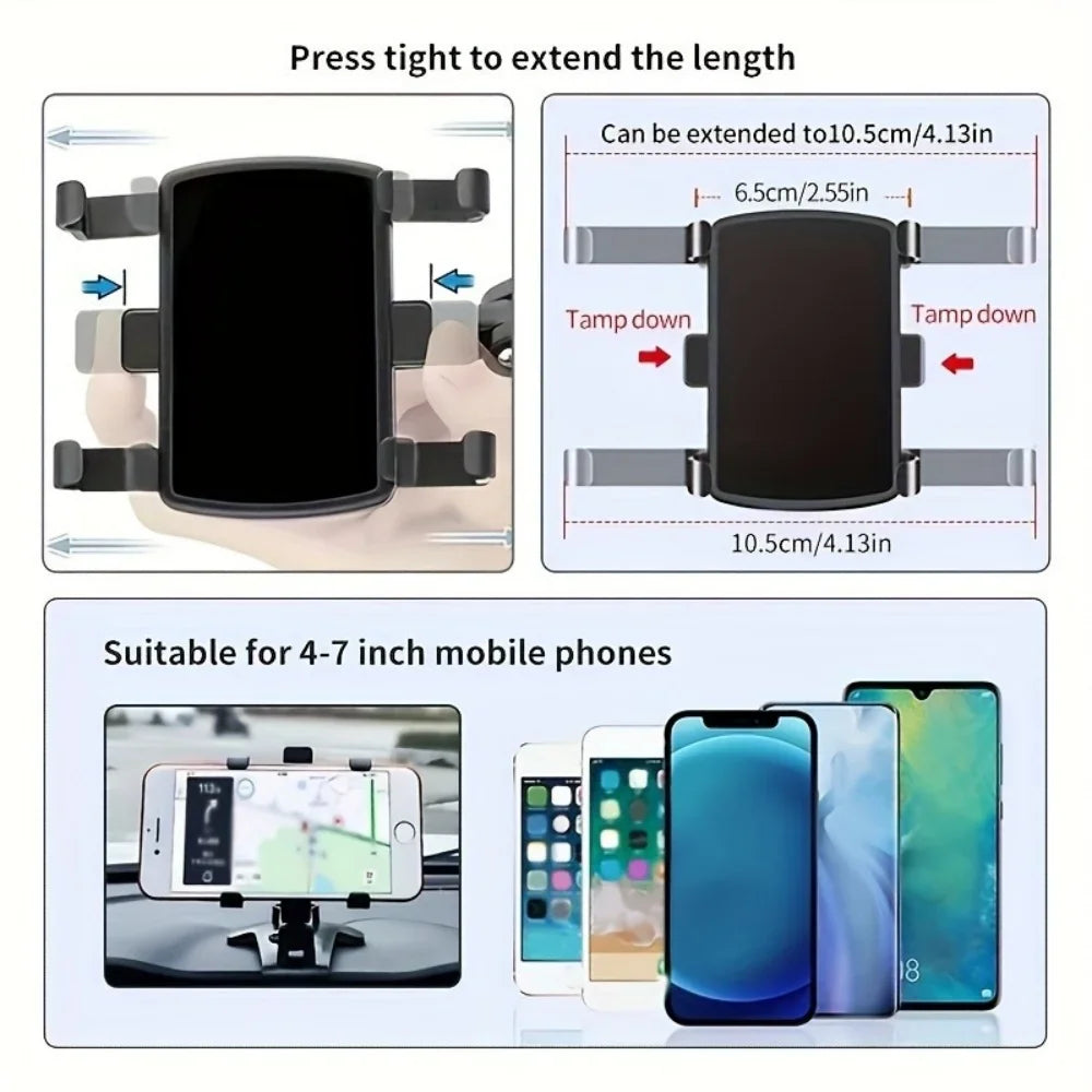 Universal Car Phone Holder Stand Dashboard Car Clip Mount GPS Bracket Car Mobile Phone Support in Car For iPhone Samsung Xiaomi