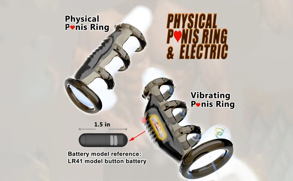 2 in 1 Male Delay Cock Ring Sleeve Penis Vibrating Ring Strap Dildo G spot Stimulator Vibrator Enlargement Extender For Couples