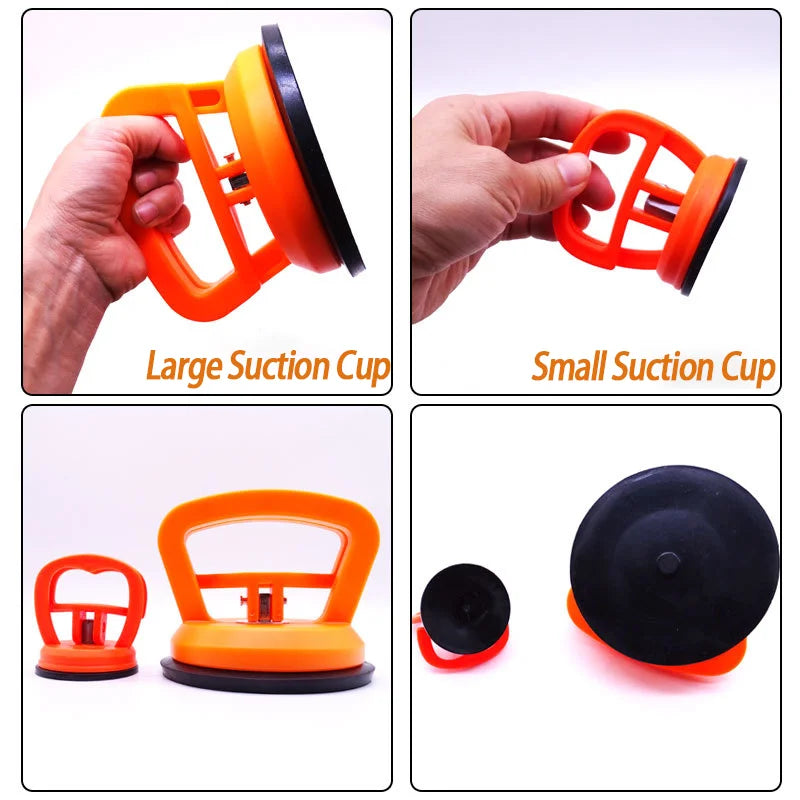 Large Car Dent Fixer Repair Suction Cups Body Repair Puller Car Dent Extractor Orange Suction Cup Repair Tools