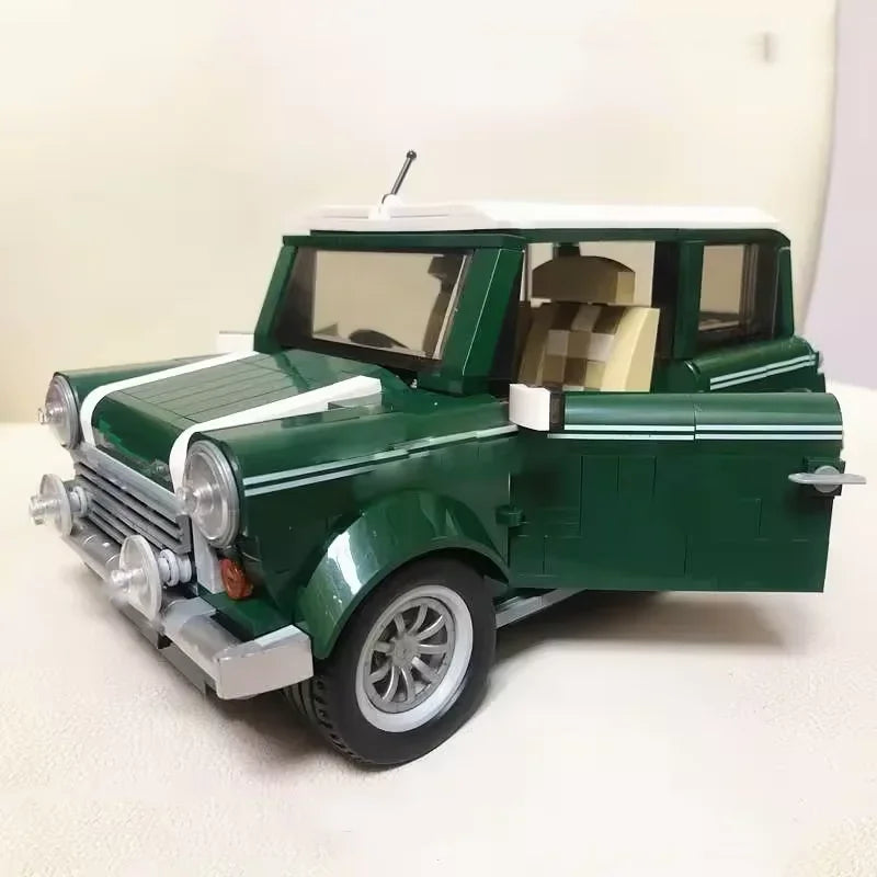 1077PCS Classic Technical Green Model Building Blocks Automobile Vehicle Birthday Christmas Toys Gifts Compatible Education Toys