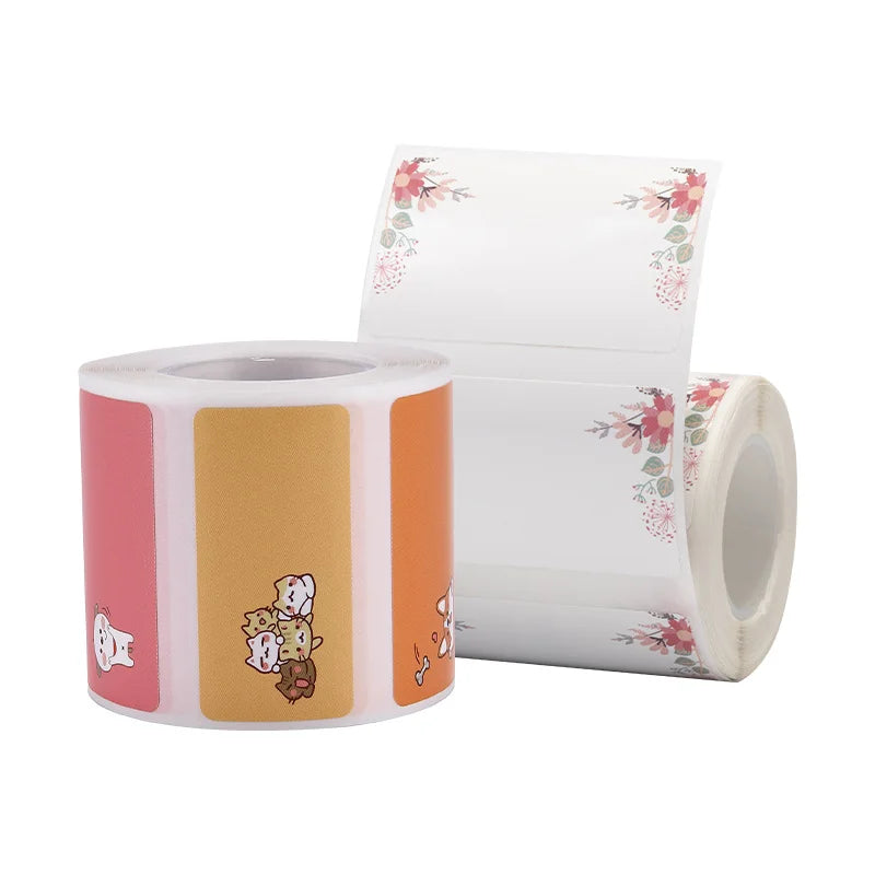 NIIMBOT B21 B3S B203 Label Pasting Lovely Color Label Machine Printing Paper Three Anti Thermal Label Paper Self-adhesive Color