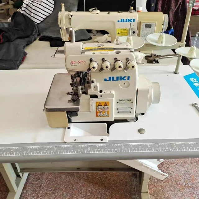 Jukis 6714 Used Japan Brands Industrial Price Electric Stitching Second Hand 6716 6700 Overlock Sewing Machine 4 Thread