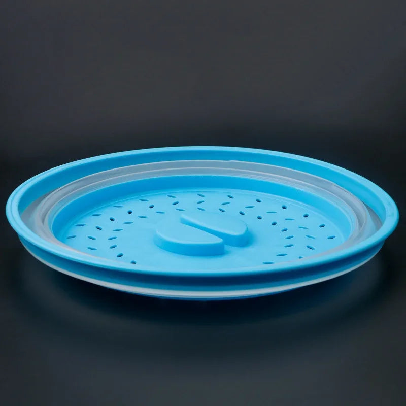 Kitchen Tools Microwave Splatter Cover Heating Folding Cover Fresh-keeping Cover Oil-proof Splash-proof Cover Cooking Lid