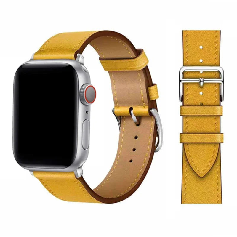 Leather Loop Band for Apple Watch Ultra 49mm 45mm 40mm Sport Strap Wristband Bracelet for IWatch Series 10 9 8 7 6 3se 42mm 46mm