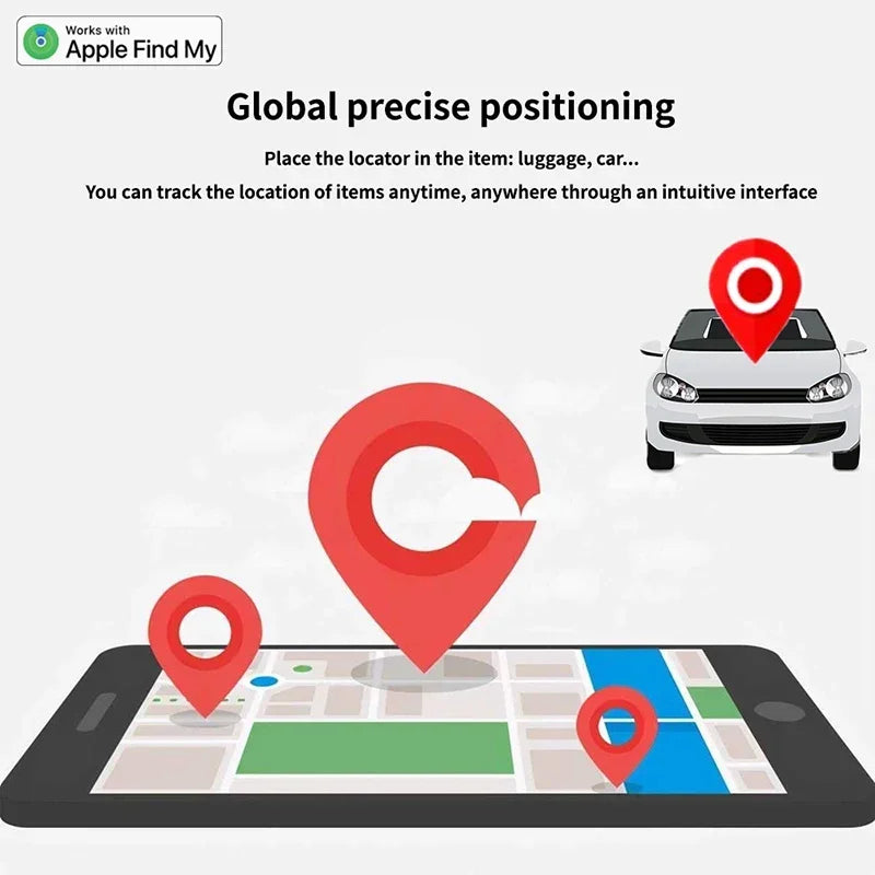 Mini Smart GPS Tracker Tracking Device Find My Locator Anti Lost for iPhone IOS Key Wallet Pet Luggage Car MIF Bluetooth Finder