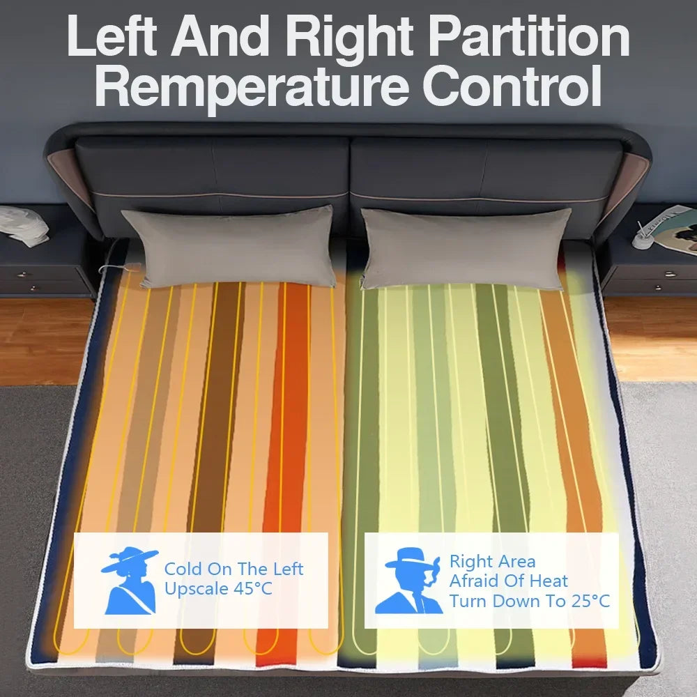 220V Electric Heating Blanket 70x150cm/120x150cm/150x180cm Thicker Heater Heated Blanket Winter Warm Thermostat Heated Pads