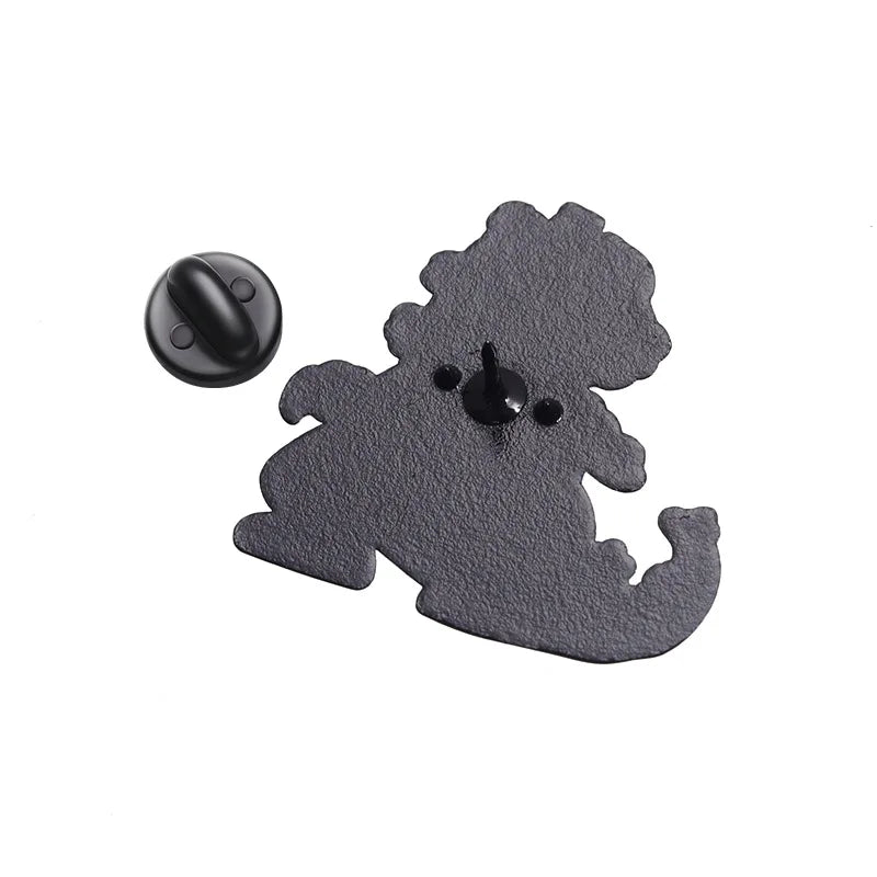 Cartoon Cute Little Monster Alloy Brooch Comic Style Cute Anime Green Dinosaur Brooch Alloy Metal Badge Clothing Bag Accessories