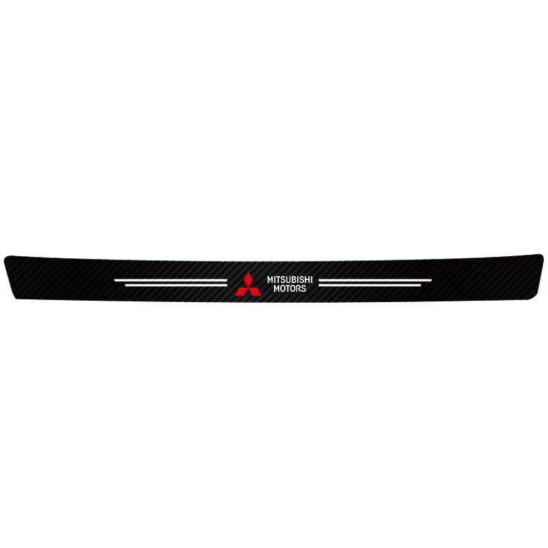 Car Threshold Strip Carbon Fiber Sticker Car Door Sill Protector Accessories For Mitsubishi ASX Lancer EVO Pajero Outlander L200