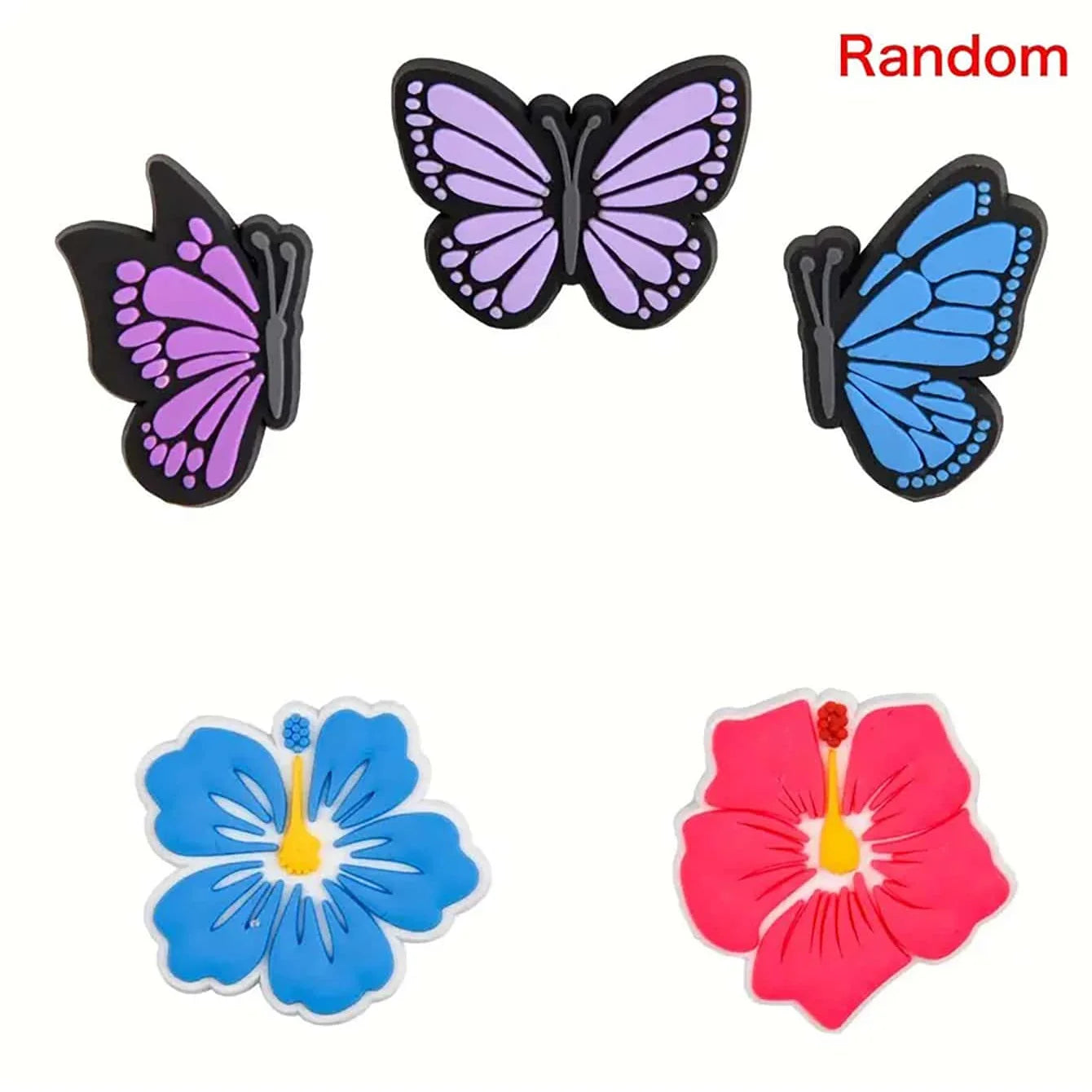 30-50-100pcs Big Sale Random Sandals Charms Buckle Clog Shoe Decorations Boys Girls Garden Shoes Accessories Fit Wristbands