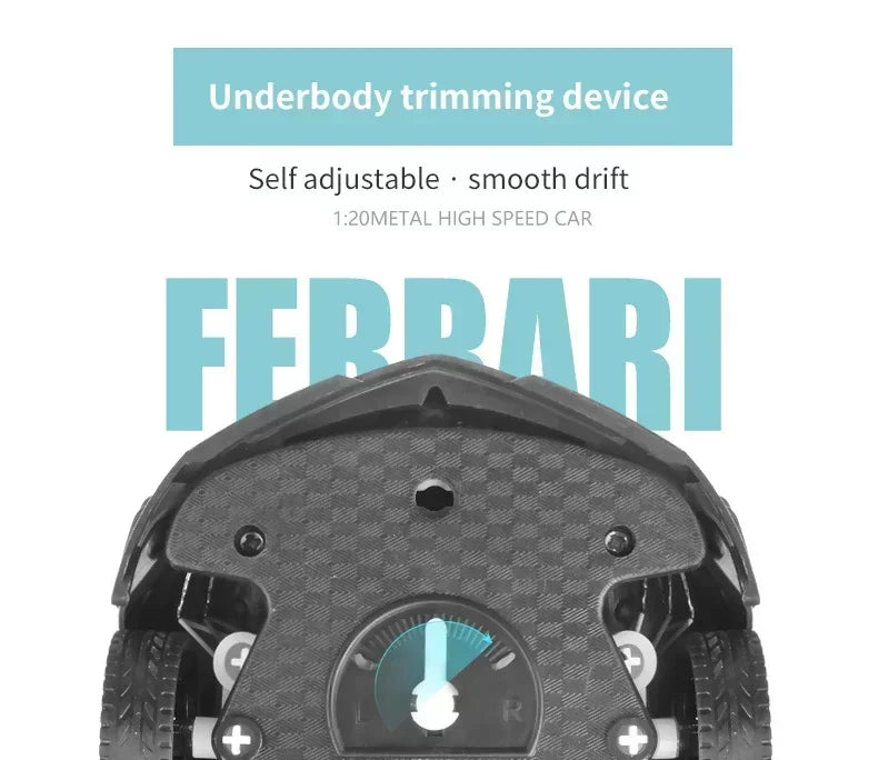 1:18 Radio Remote Control Car Chargeable RC Car High Speed 15km/h 2.4G With LED Light Toys for Boys Girls Vehicle Racing Hobby