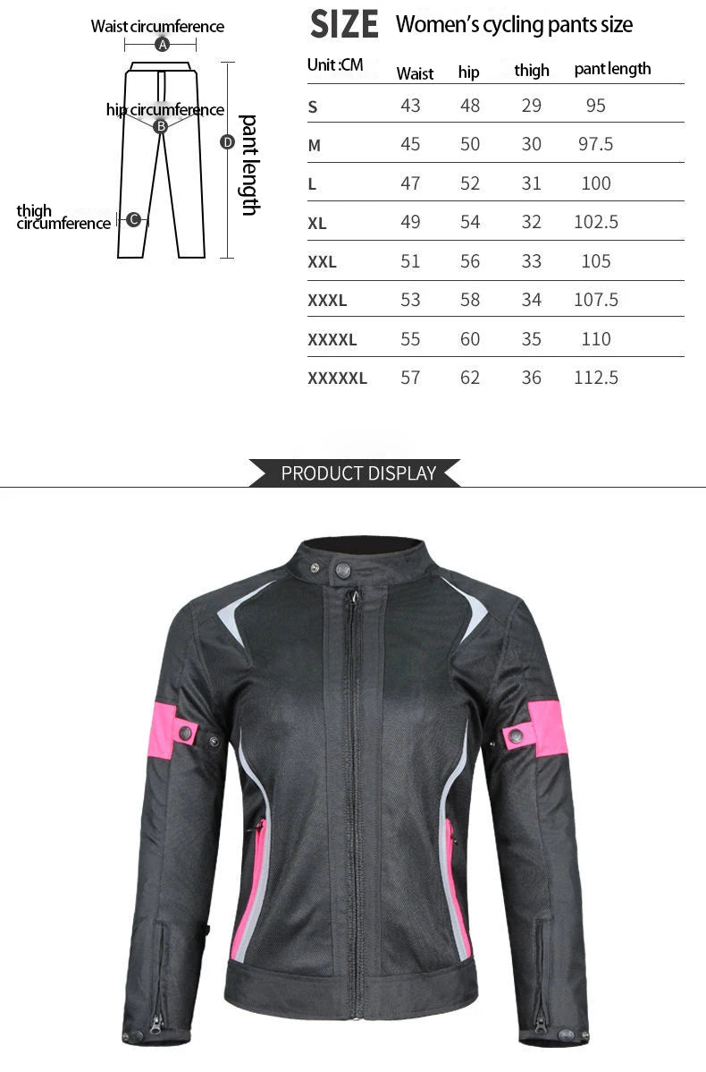Motorcycle riding wear summer female waterproof motorcycle suit set slim-fit anti-fall four seasons racing clothing