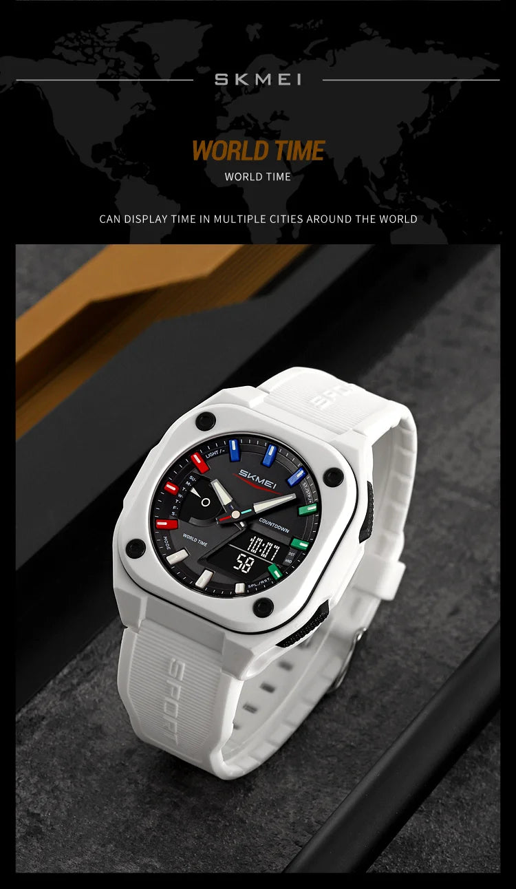 SKMEI 2328 New Original Sports Digital Electronic Watch Dual Display Multi Functional Men's Waterproof Clock relógios masculino