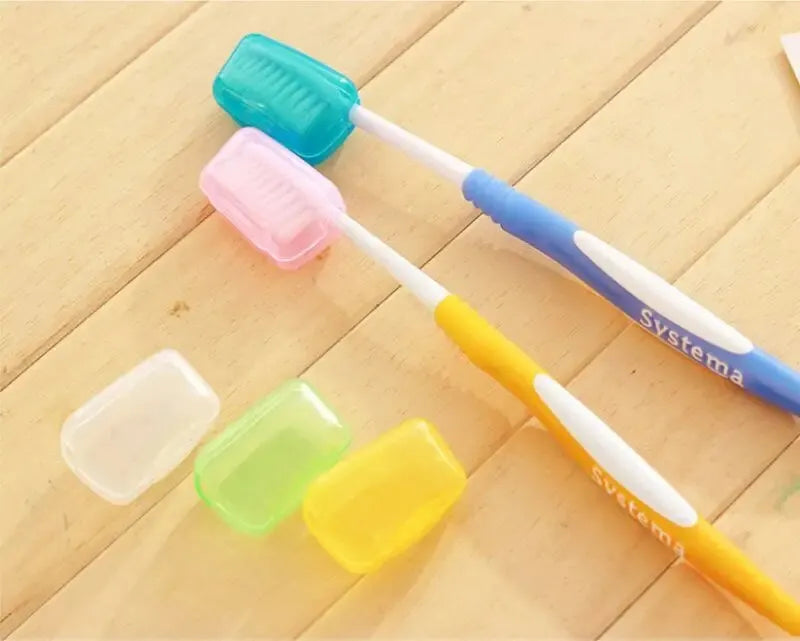 5pcs Portable Toothbrush Cover Travel Portable Toothbrush Protection Case Outdoor Dustproof Case Portable Travel Toothbrush Case