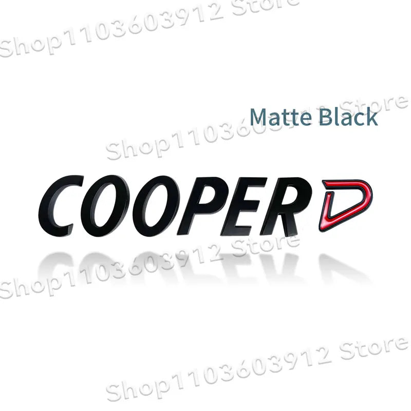 3D Metal Car Styling Cooper S/Cooper D/Cooper SD Emblem Side Fender Rear Tail Trunk Sticker For Mini JCW Clubman R55 R56 R60 F55