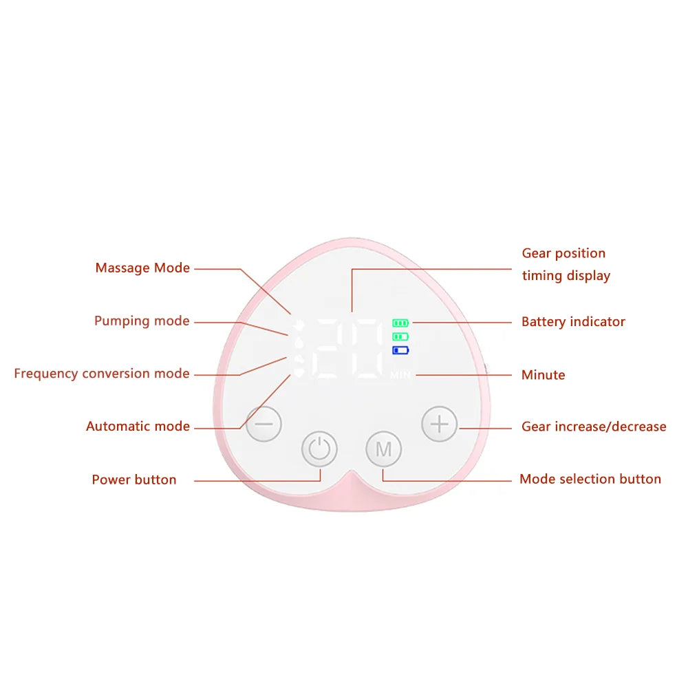 Electric Breast Pumps Portable Hands Free Wearable Breast Pump Silent Comfort Breast Milk Extractor Collector BPA-free