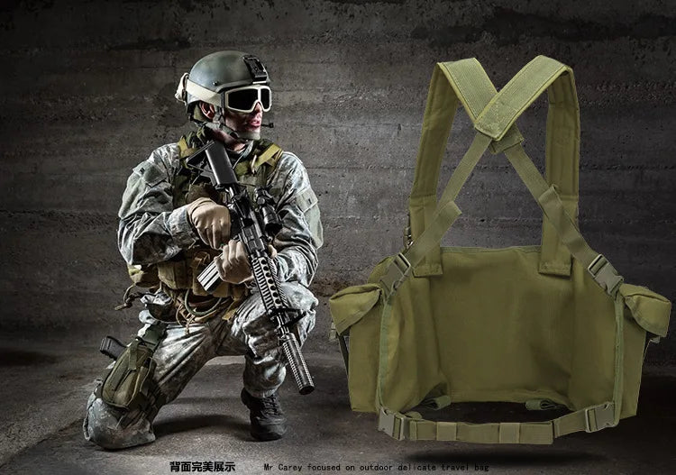 Tactical Vest MOLLE CS Training Equipment Hunting Chest Vest Security Quick Release AK Belly Pocket Vest Hunting Equipment