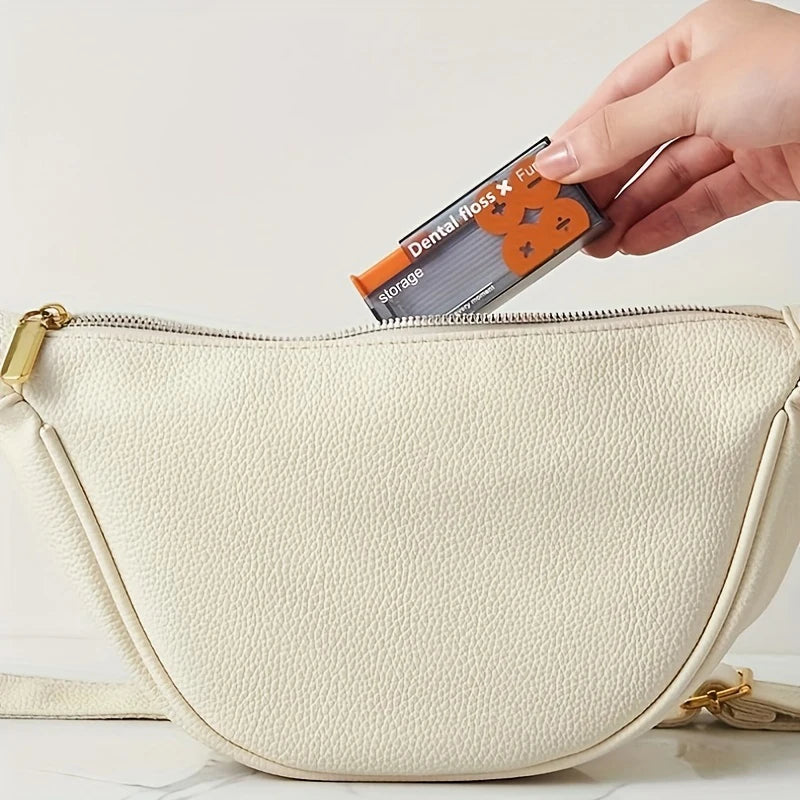 Automatic Dental Floss Storage Box Pop-Up Dental Floss Dispenser With 10Pcs Floss Dental Oral Hygiene Care Portable