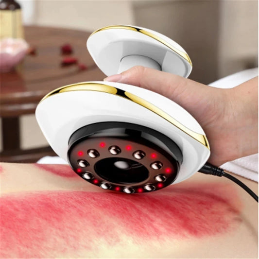 Electric Vacuum Cupping Massager Body Anti Cellulite Massage Machine Foot Massager Back Gua Sha IR Heating Fat Burner Slimming