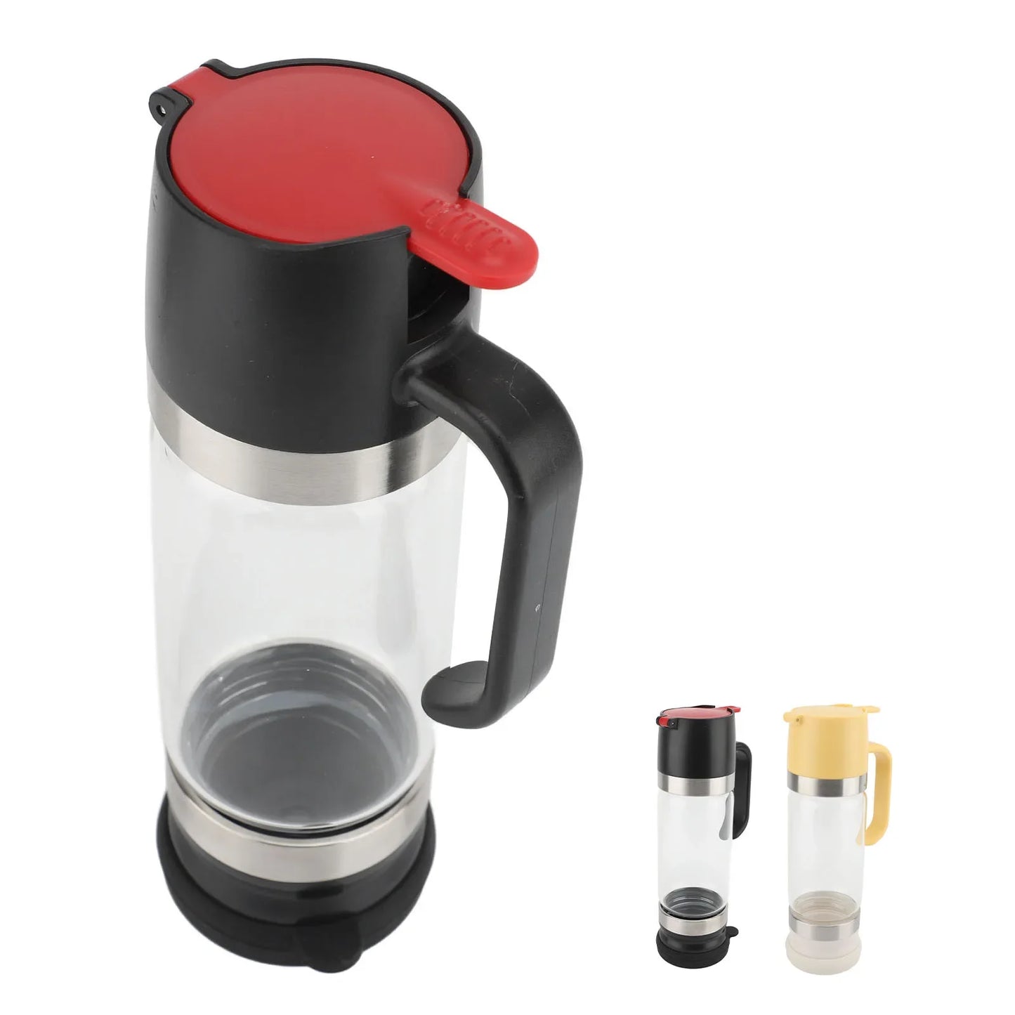 Honey Dispenser 350ml Clear Glass Syrup Dispenser with Handle Prevent Dripping Honey Container for Coffee Shops Restaurants Home