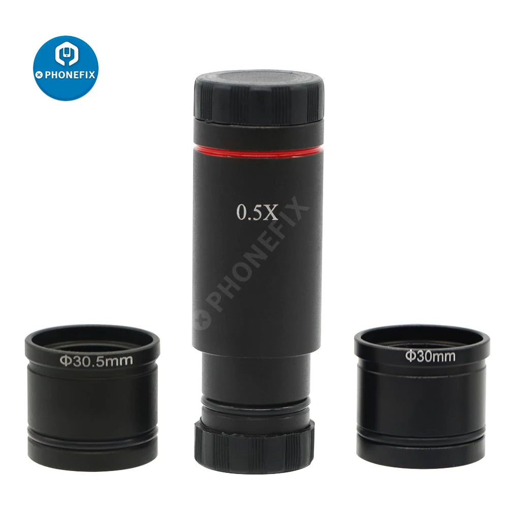 5MP CMOS USB Microscope Industrial Digital Camera 0.5X Eyepiece C-Mount 23.2mm Adapter with 30/30.5mm Ring For Image Capture