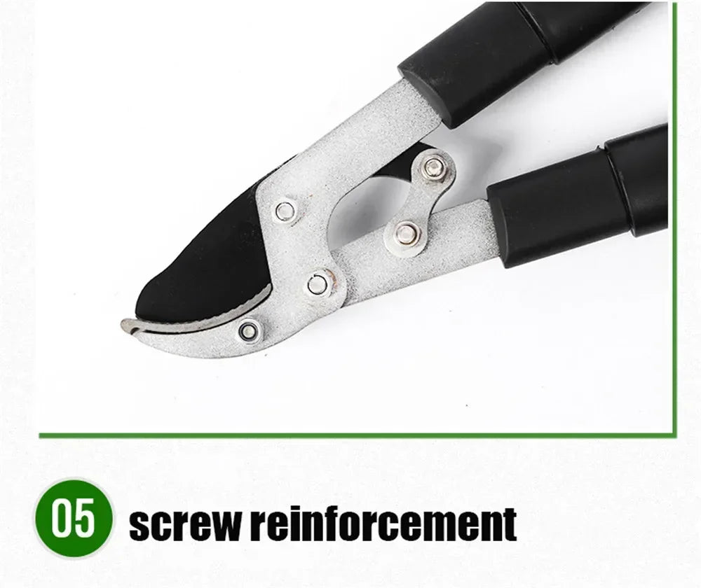 Garden Branch Scissors Stretchable SK5 Steel Long Pruner Gardening Fruit Tree Pruning Shears Garden Tool Professional Hand Tools