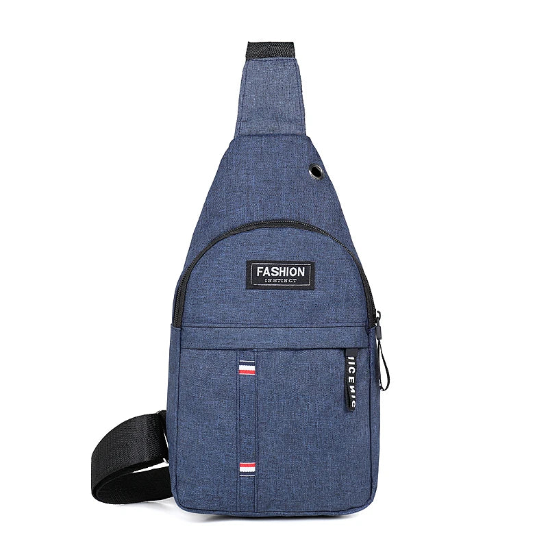 Chest Bag New Men Simple Nylon Fashion Waterproof One Shoulder Crossbody Bag