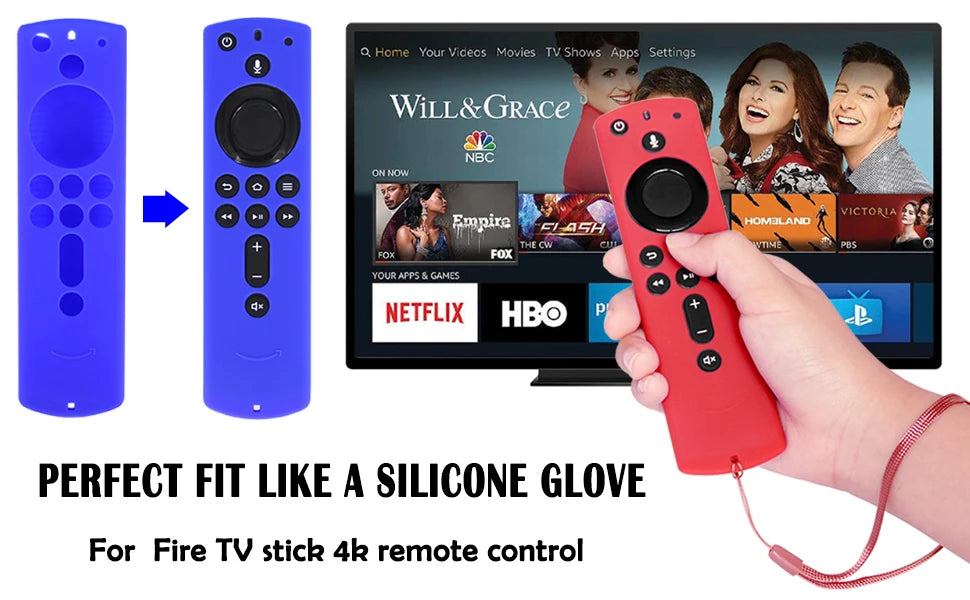 Suitable for Fire TV Stick 4K TV Stick 2GEN Remote Silicone Case Protective Cover Skin Firestick Remote Cover Glow in the Dark