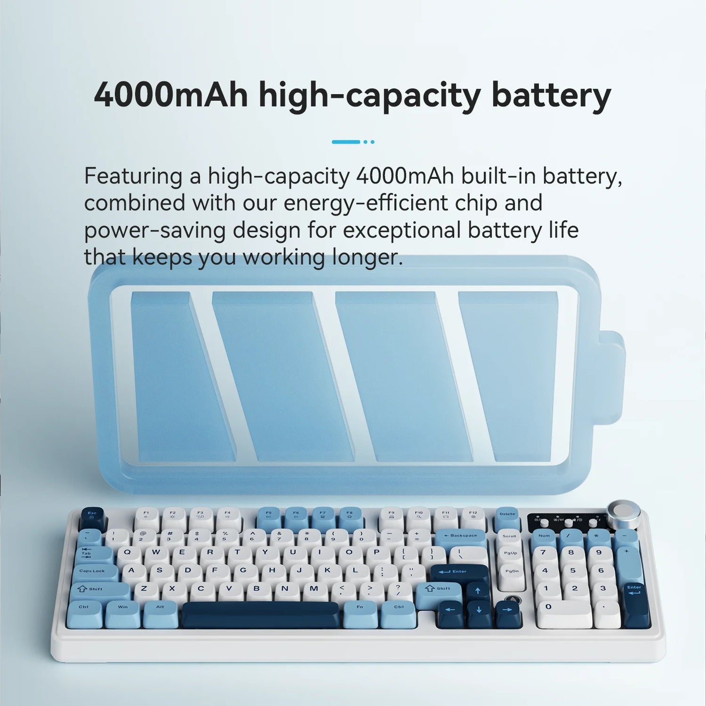 AJAZZ AF98 wireless\wired-film keyboard film keyboard feel 99-key desktop computer external office gaming game home typing