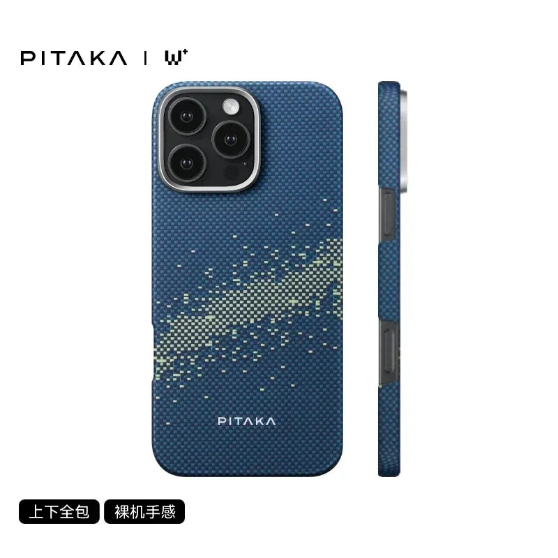 PITAKA Phone Case IPhone 16  15 Pro Max Case Woven Kevlar Carbon Fibre Cover Magsafe Wireless Charging IPhone16 Pro Cover Gifts