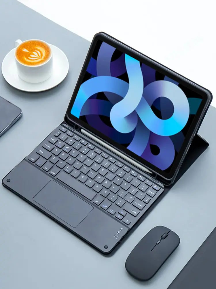 Magic keyboard Wireless Mouse For iPad 9th Generation Case 2021 iPad 10.2 7th 8th Gen Cover iPad Pro 11 2022 10th Air 5/4 Funda