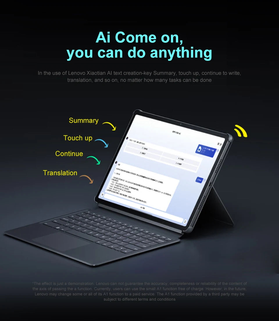 Lenovo XIAOXIN Pad Pro12.7 2025 Entertainment Office Learning Game Tablet Super Interconnection Tianji 8300 2.9k 144Hz Gray