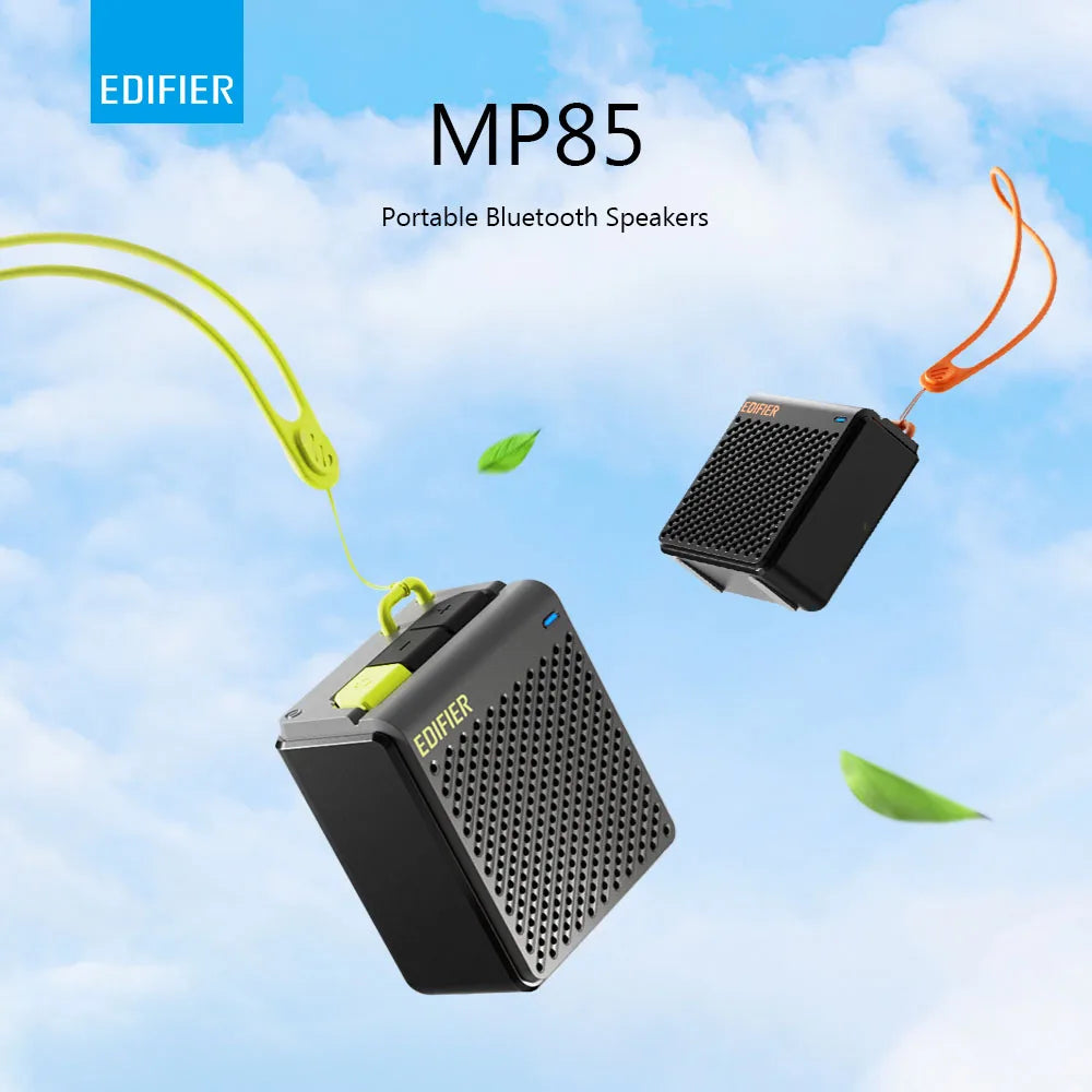 Edifier MP85 Portable Bluetooth Speakers Camping Walking Speaker Wireless Stereo 70g Lightweight 8H Playback Waterproof