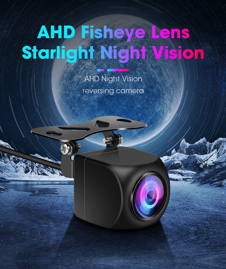 1080P Waterproof Vehicle Camera with Night Vision for Rear View Universal Backup Camera Car Monitor Head Unit Audio Reverse Cam