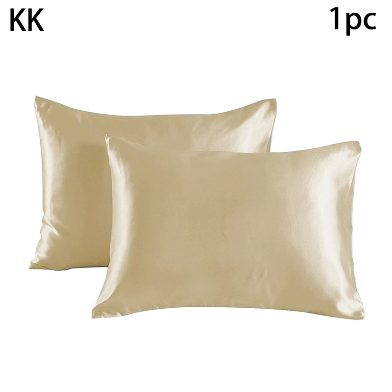 Simulated Silk Pillowcases Silky Satin Hair Beauty Pillow Cases Comfortable Pillow Case Home Bedding Pillow Cases Cover