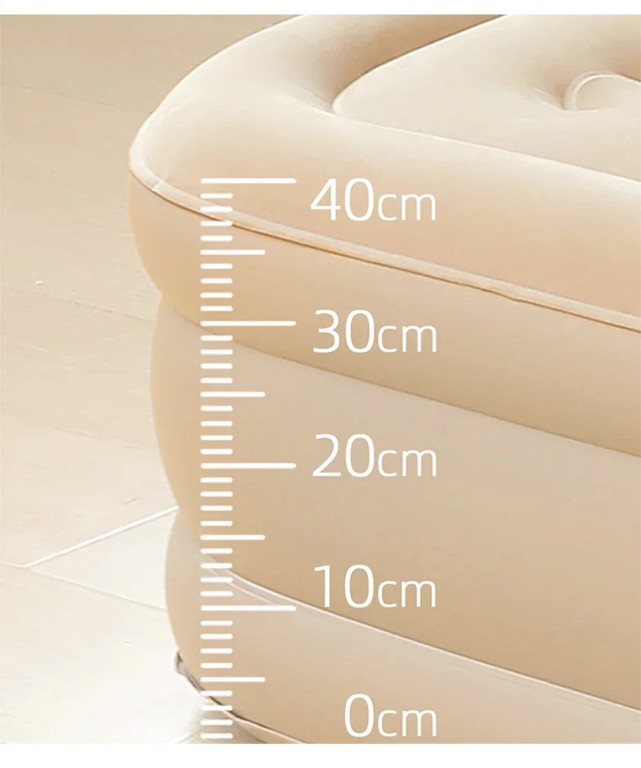 Glamping mats PVC inflatable sleeping mattress luxury 2 person camping bed mat built-in pump thicken mat interior air mattress