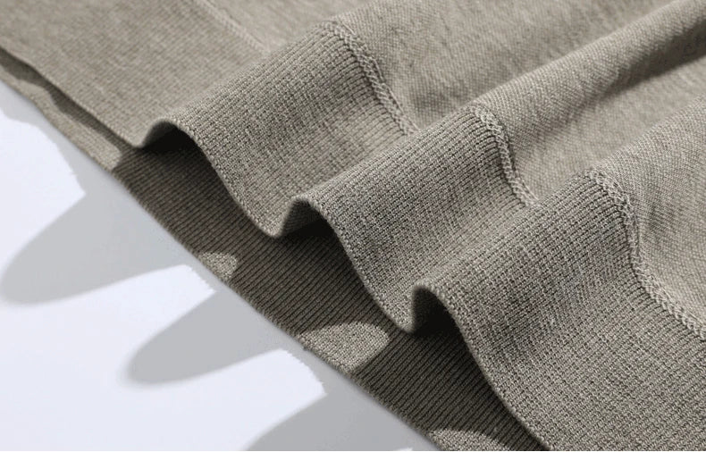 Mens Autumn Clothes Polo Collar Sweater Fake 2 Pieces Striped Velvet Jumpers Slim Fit Pullovers Elegant Knitted Sweaters