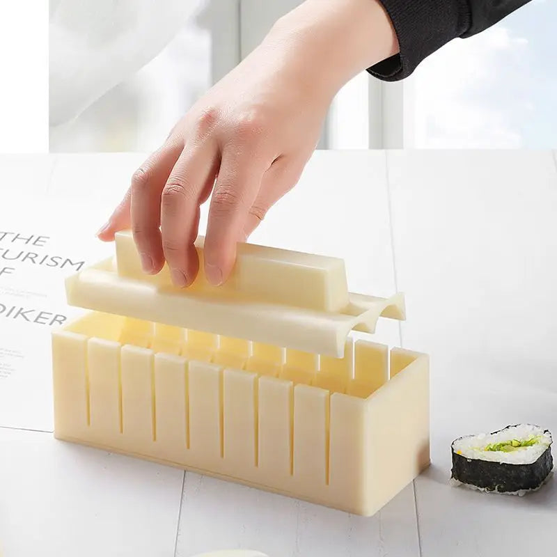 3/10Pieces Sushi Molds 10Shapes Sushi Rice Making Kit Easy Home DIY Sushi Tool Kitchen for Beginners Instruction Manual Included
