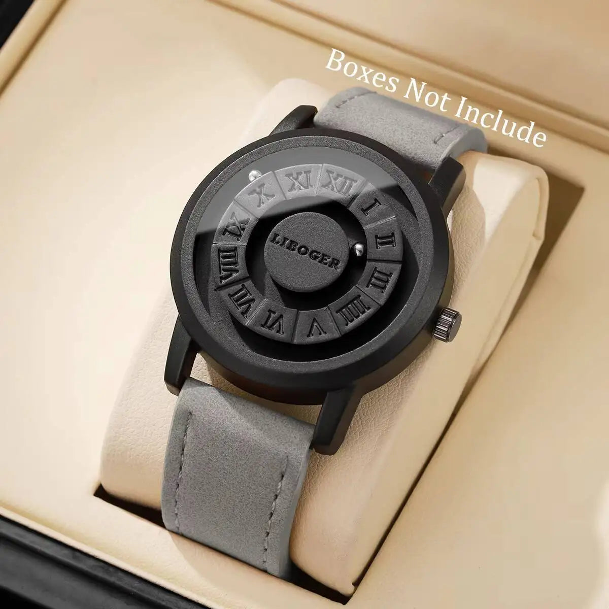 Fashion Magnetic Suspension Men Sports Watches Casual Mens Quartz Wristwatches Reloj Hombre（Without Box）