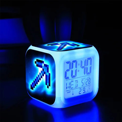 Digital Alarm Clock Battery Electric Game Set Time Alarm Clock Toy Kids Boys Creative Portable Despertador Bedroom Decor Reloj