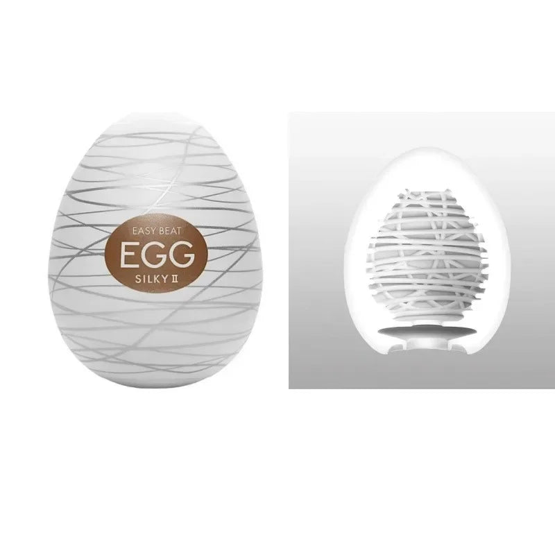 Male Masturbation Eggs Mini Penis Massager Blowjob Ghost Stimulating Stretchable Sex Portable Silicone Masturbator Toys for Men