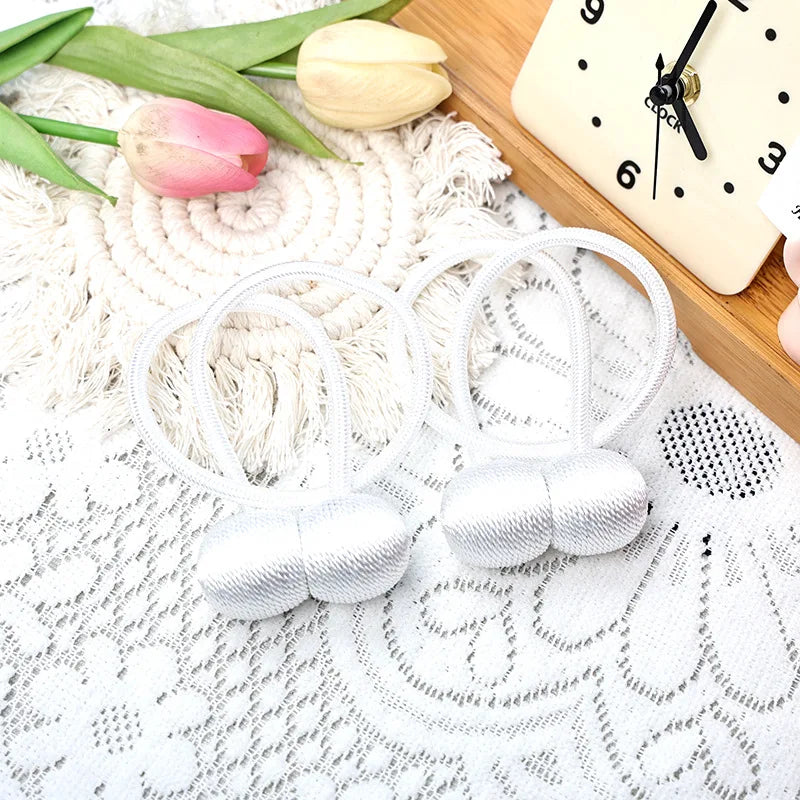 2pcs/pair Magnetic Curtain Tiebacks Earphone Design Curtain Holdbacks Living Room Bathroom Shower Curtain Accessories